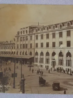 Carte postala, Bucuresti, Gara de Nord, 1929