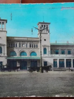 Carte postala, Bucuresti Gara de Nord, perioada interbelica