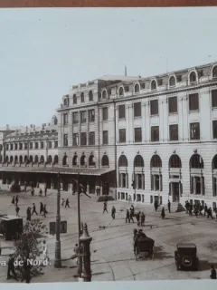 Carte postala, Bucuresti Gara de Nord, perioada interbelica
