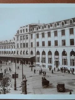 Carte postala, Bucuresti Gara de Nord, perioada interbelica