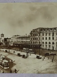 Carte postala, Bucuresti, Gara de Nord, perioada interbelica