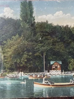 Carte postala - Bucuresti: Gradina Cismigiu