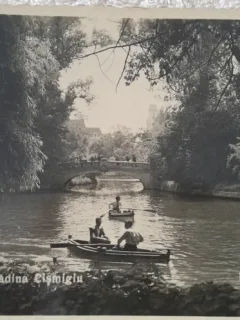 Carte postala, Bucuresti, Gradina Cismigiu, perioada interbelica