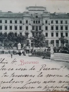 Carte postala, Bucuresti Grand Hotel Boulevard, inceput de secol XX