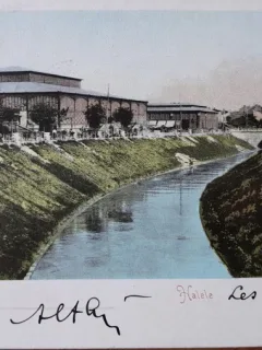Carte postala, Bucuresti Halele, 1900