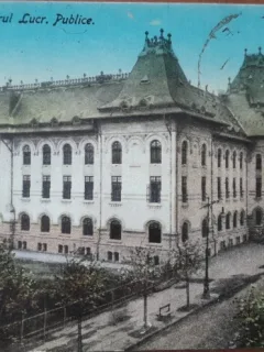 Carte postala, Bucuresti, Ministerul Lucrarilor Publice, 1927