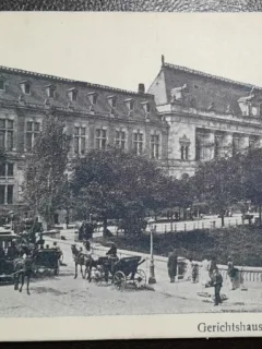 Carte postala, Bucuresti Palatul Justitiei, perioada interbelica