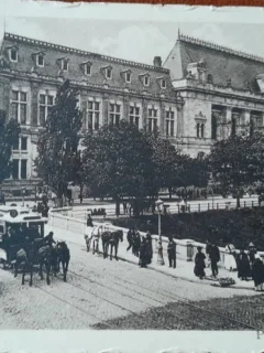 Carte postala, Bucuresti, Palatul Justitiei, perioada interbelica