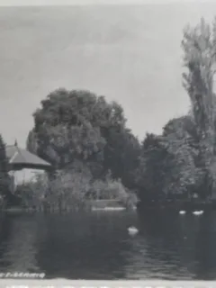 Carte postala, Bucuresti, parcul Carol, 1929