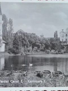 Carte postala, Bucuresti, parcul Carol I, 1942