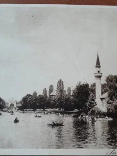 Carte postala, Bucuresti, Parcul Carol, perioada interbelica