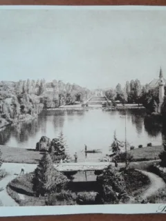 Carte postala, Bucuresti, Parcul Carol, perioada interbelica