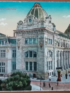Carte postala, Bucuresti, Posta Centrala, perioada interbelica