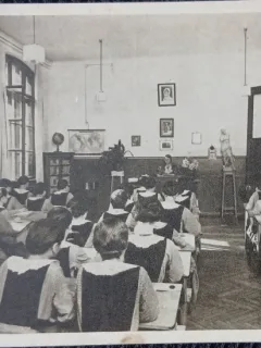 Carte Postala, Bucuresti, Scoala Centrala de Fete, Clasa VII 1935