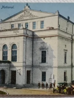 Carte postala, Bucuresti Teatrul National, 1924