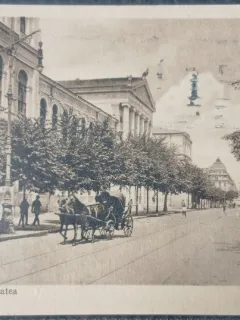 Carte Postala, Bucuresti, Universitatea, 1923