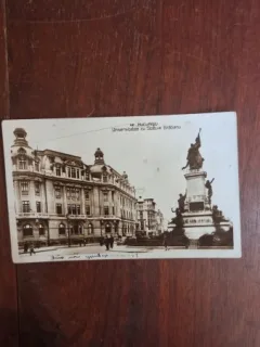 Carte Postala - Bucuresti. Universitatea cu Statui Bratianu