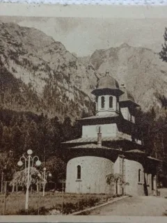 Carte Postala, Busteni - Biserica Ortodoxa, 1949