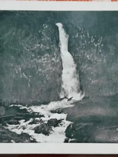 Carte postala, Busteni, Cascada Urlatoarea, 1928