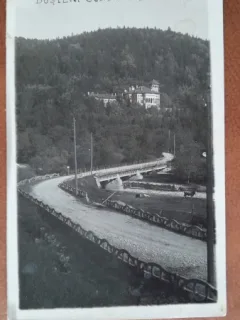 Carte postala, Busteni Castelul Cantacuzino, 1937