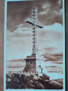 Carte postala, Busteni Crucea Eroilor, 1949