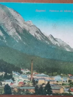 Carte postala, Busteni, fabrica de hartie si imprejurimi, 1923