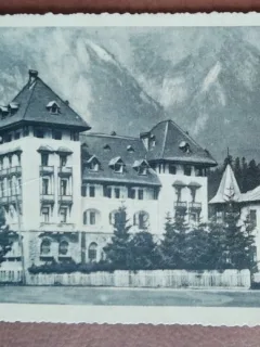 Carte postala, Busteni, Hotel Palace, 1937