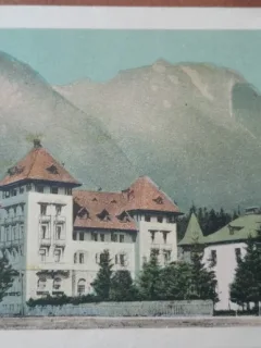 Carte postala, Busteni, Hotel Palace, perioada interbelica