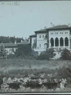 Carte postala, Busteni, Palatul Cantacuzino, 1931