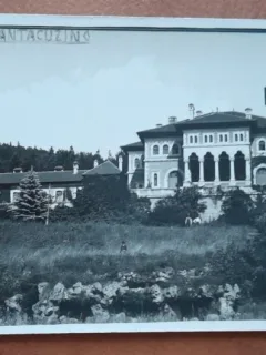 Carte postala, Busteni, Palatul Cantacuzino, 1937