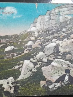 Carte postala, Busteni, pe obarsia Ialomitii, 1928