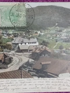 Carte Postala, Busteni, vedere generala, 1905