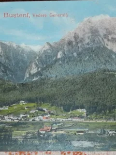 Carte postala, Busteni, vedere generala, 1917