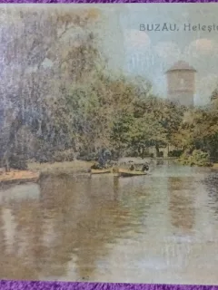 Carte Postala, Buzau, Helesteul din Crang, perioada interbelica