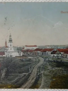 Carte Postala, Buzias, Vedere generala, 1922