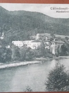 Carte postala, Calimanesti-Caciulata, Manastirea Cozia, 1929