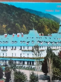 Carte postala, Calimanesti, hotel Soc Govora-Calimanesti, 1924