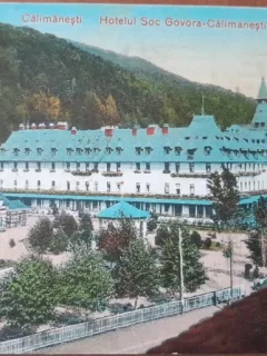 Carte postala, Calimanesti, Hotel Soc Govora-Calimanesti, 1925