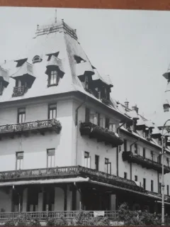 Carte postala, Calimanesti Hotelul Societatii, perioada interbelica