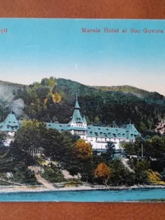 Carte postala, Calimanesti, Marele Hotel al Soc.Govora, perioada interbelica