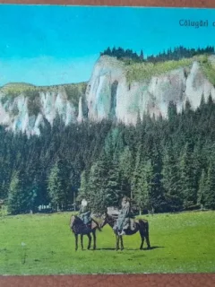 Carte postala, Calugari de la Pestera Ialomitei, 1928