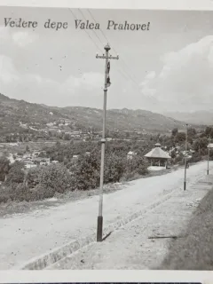 Carte postala, Campina, Vedere de pe Valea Prahovei, 1942