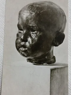 Carte postala, Cap de copil de C. Brancusi, perioada de inceput a comunismului