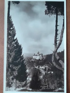 Carte postala, Castelul Bran, Castelul S.M. Regina Maria, perioada interbelica