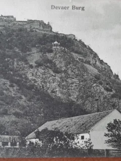 Carte postala, Castelul Deva, perioada interbelica