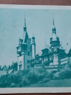 Carte postala, Castelul Peles, 1928