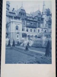 Carte Postala, Castelul Peles fatada, perioada interbelica