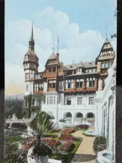 Carte postala, Castelul Peles (Parc). 1929