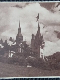 Carte postala, Castelul Peles, perioada interbelica