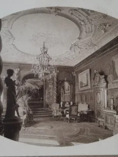 Carte postala, Castelul Peles, Sala Imperiala, perioada interbelica